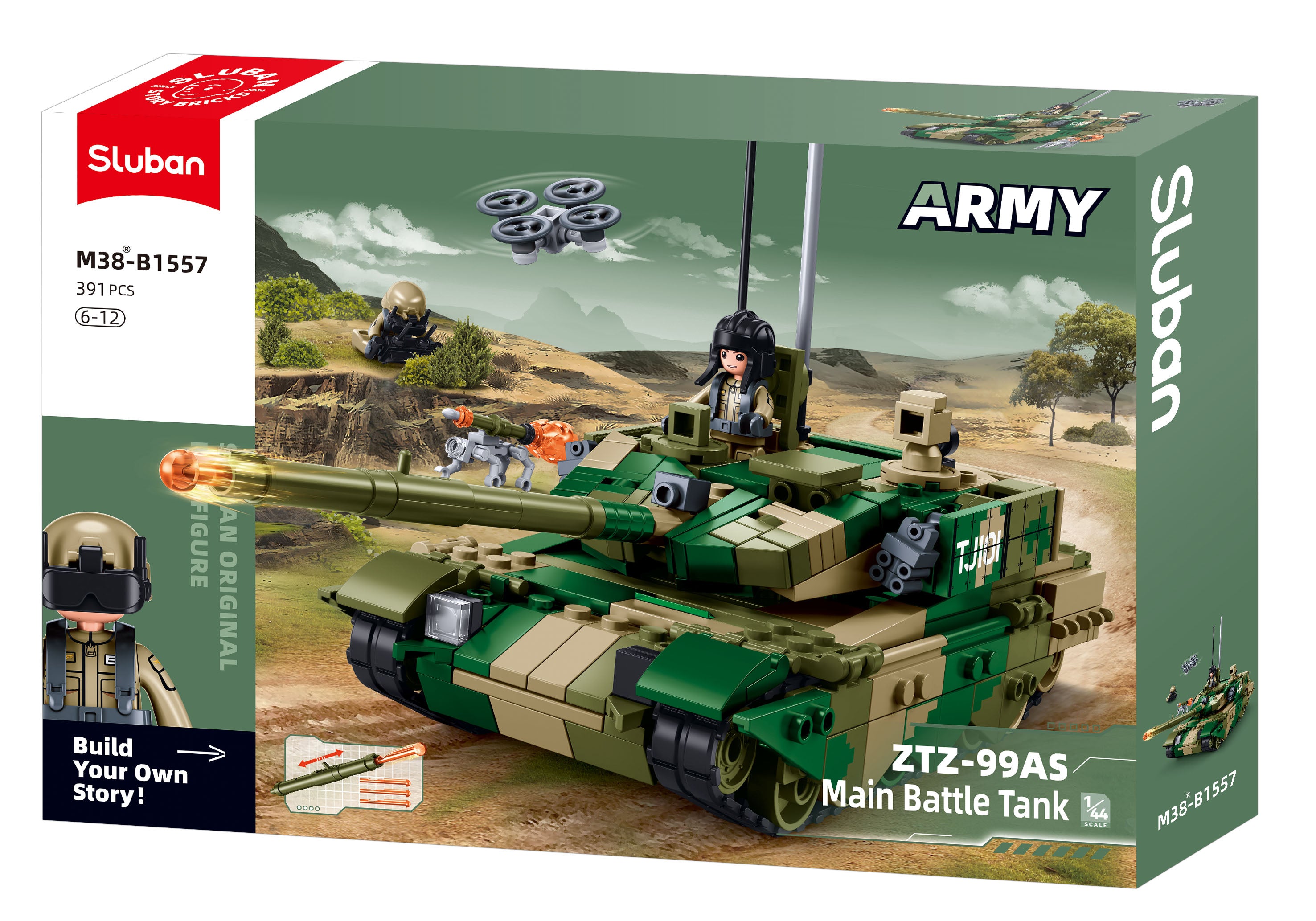 B1557 ZTZ-99AS TANK – Sluban Australia
