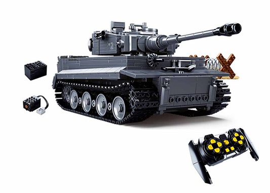 B0851 POWERBRICKS- REMOTE CONTROL PANZERKAMPFWAGEN TIGER TANK 814PCS