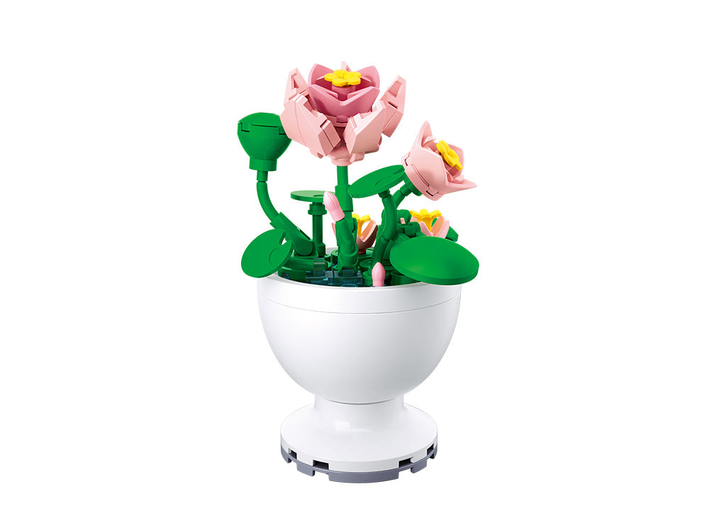 B1077 POTTED PLANTS LIFE FLOWERS