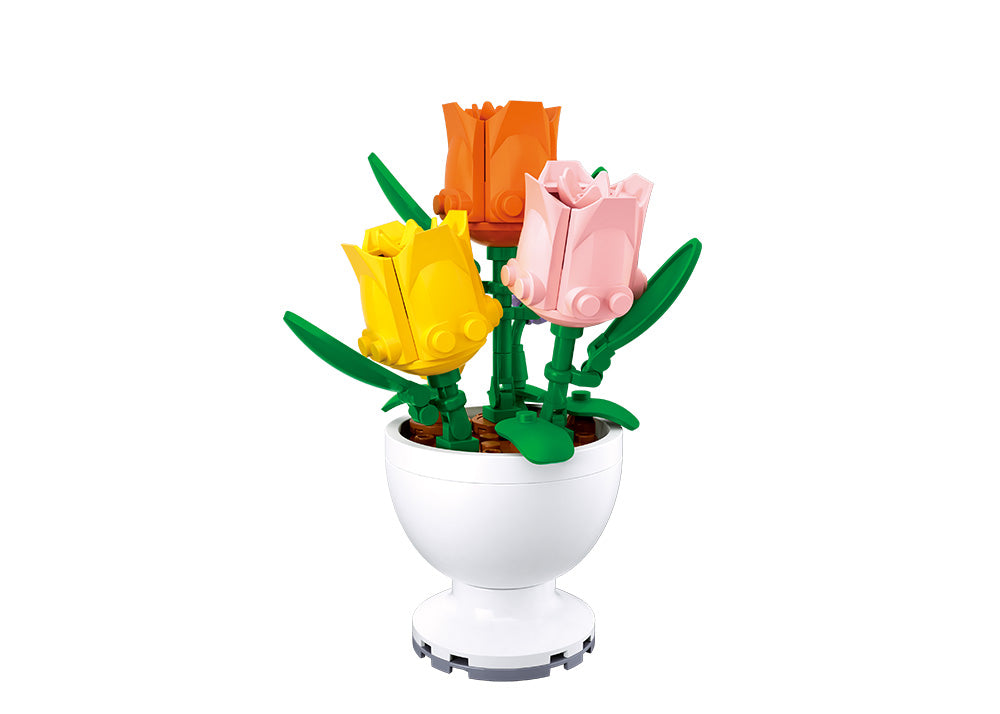B1077 POTTED PLANTS LIFE FLOWERS
